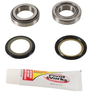 Kawasaki KX60 Steering Stem Bearing Kit - Pivot Works - Double Sealed Ball Bearings - `83-`03 Kawasaki KX60 Steering Stem Bearing Kit - Pivot Works - Double Sealed Ball Bearings - `83-`03